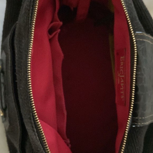 Eric Javits Large Black Shoulder Handbag. - Picture 4 of 6